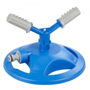 2-arms rotating sprinkler with plastic base