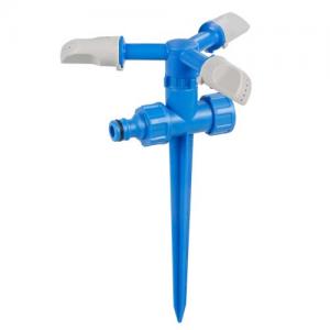 3-arms sprinkler with plastic spike